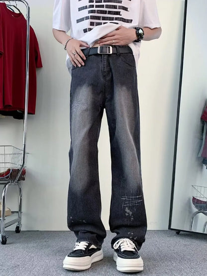 Denim Love Vintage Wash Wide Leg Jeans