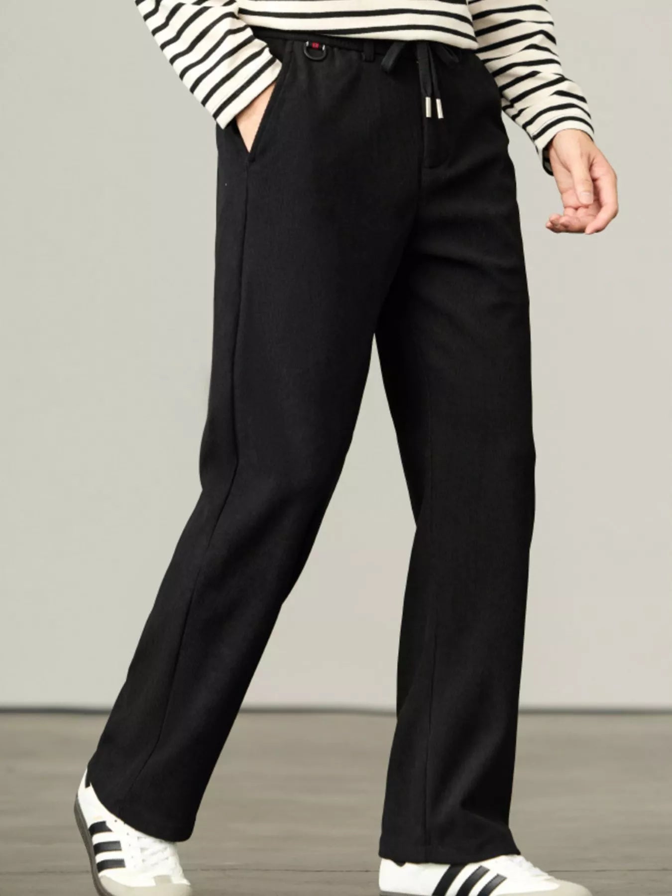 Straight-Leg Drawstring Sweatpants