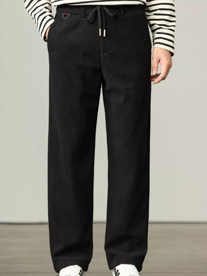 Straight-Leg Drawstring Sweatpants