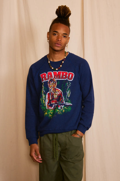 Rambo Fleece Sweatshirt in Recycled Cotton Blend