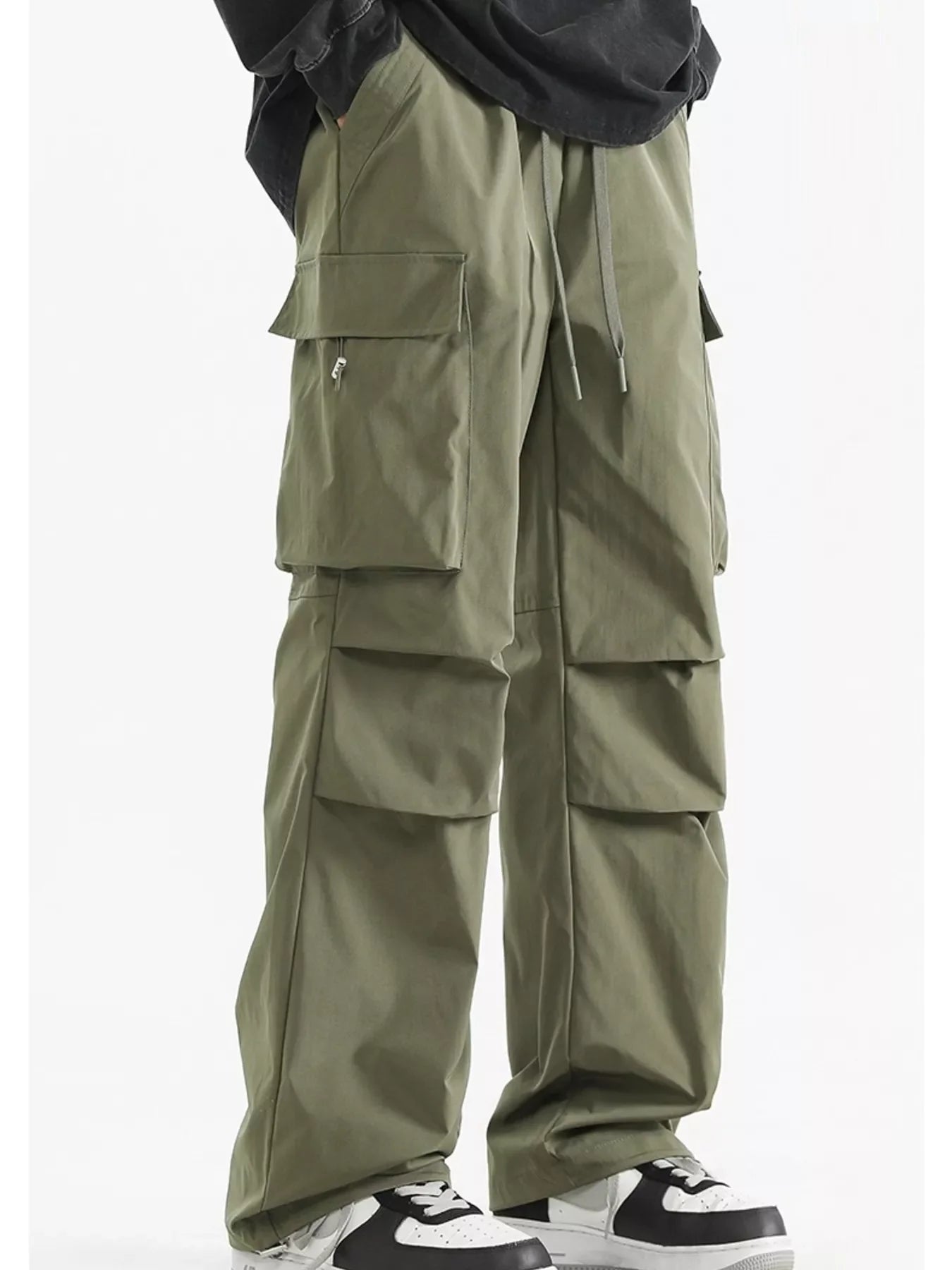 Touch of Olive Waterproof Cargo Pants with Utility Pockets