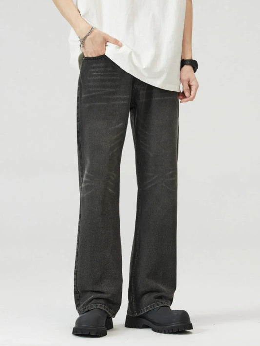 Denim Love Vintage Black Wide Leg Jeans