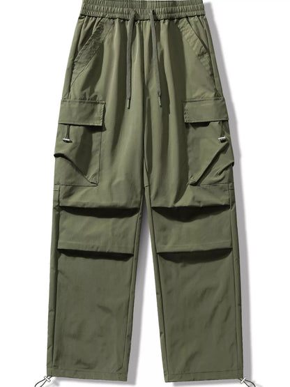 Touch of Olive Waterproof Cargo Pants with Utility Pockets