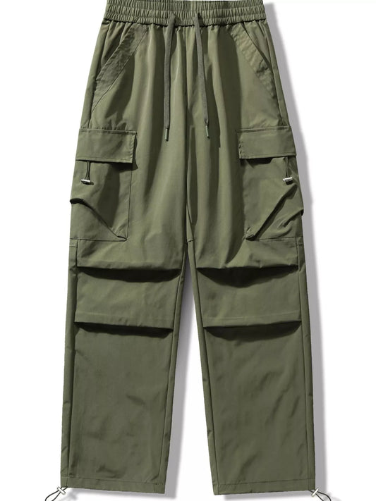Touch of Olive Waterproof Cargo Pants with Utility Pockets