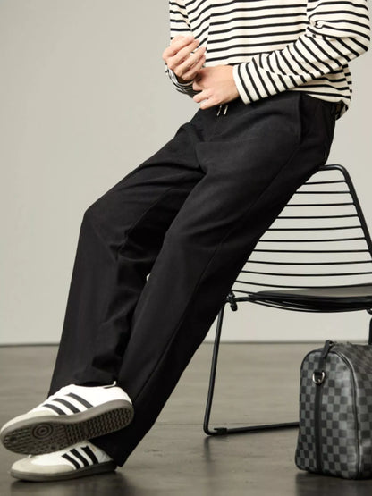 Straight-Leg Drawstring Sweatpants