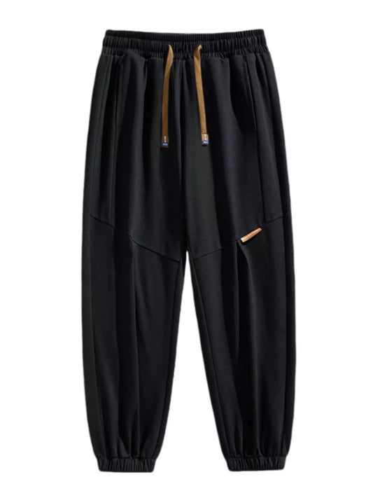 Solid Loose Fit Drawstring Joggers