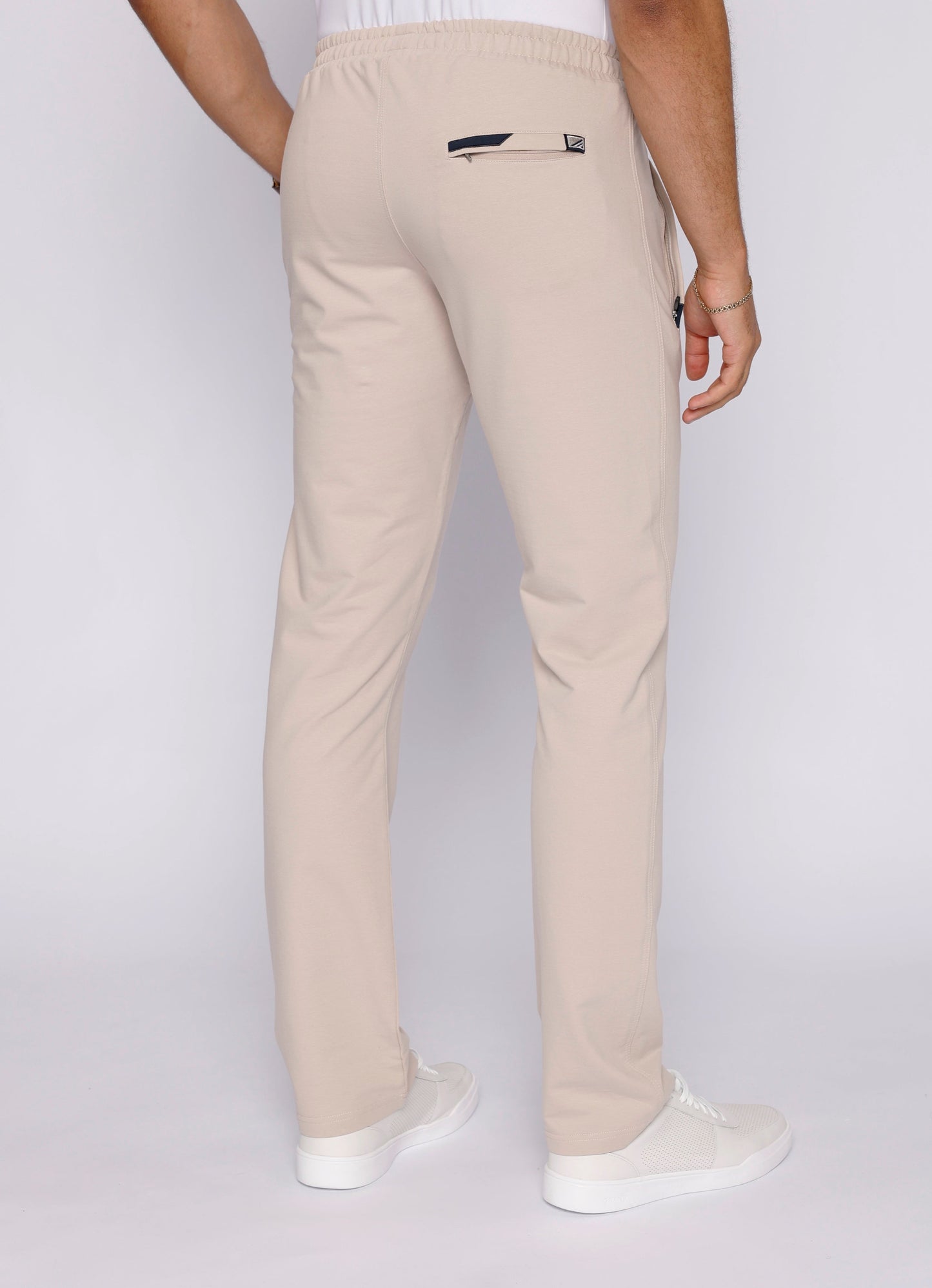 Back view of men's loungewear featuring a pocket.