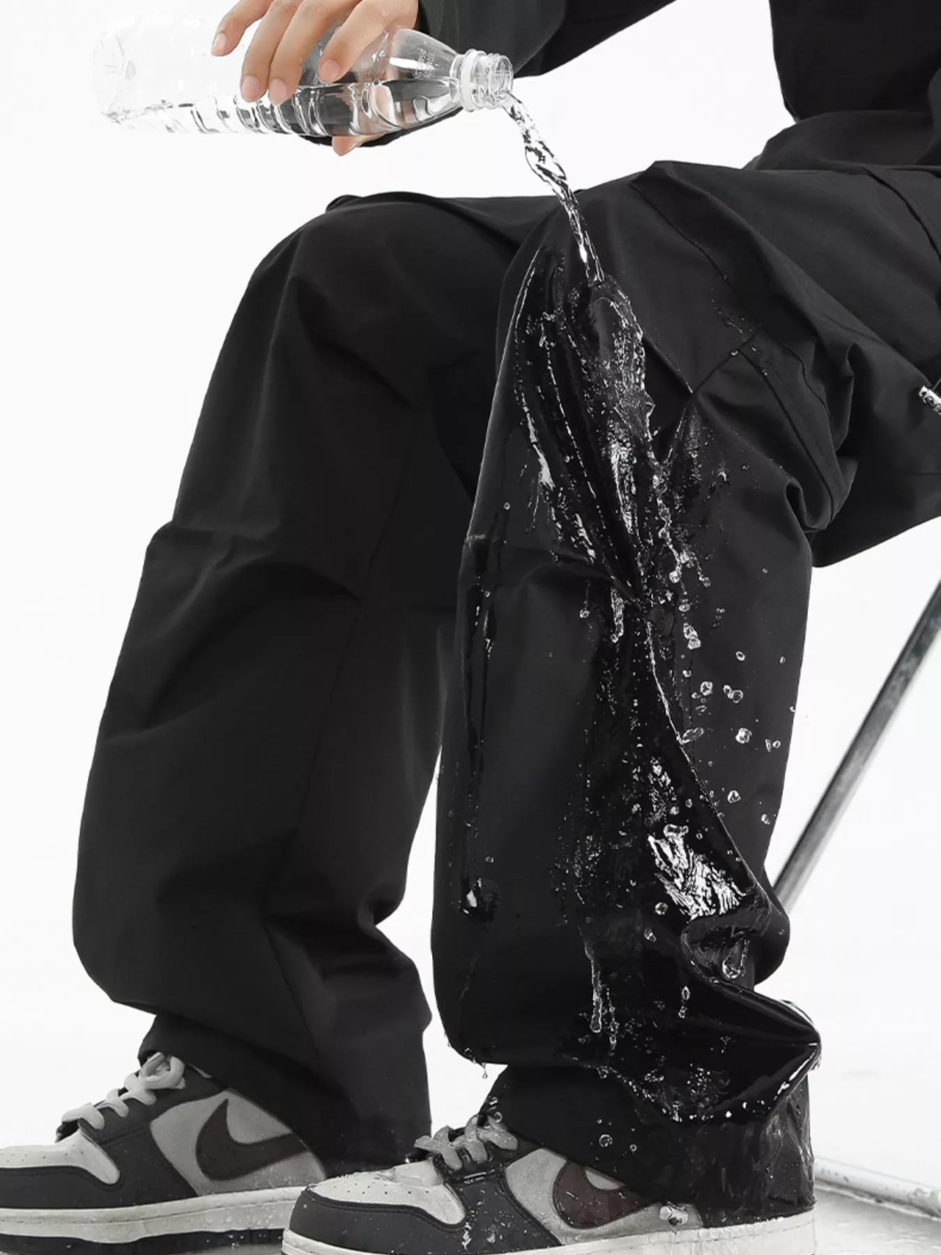 Touch of Olive Waterproof Cargo Pants with Utility Pockets