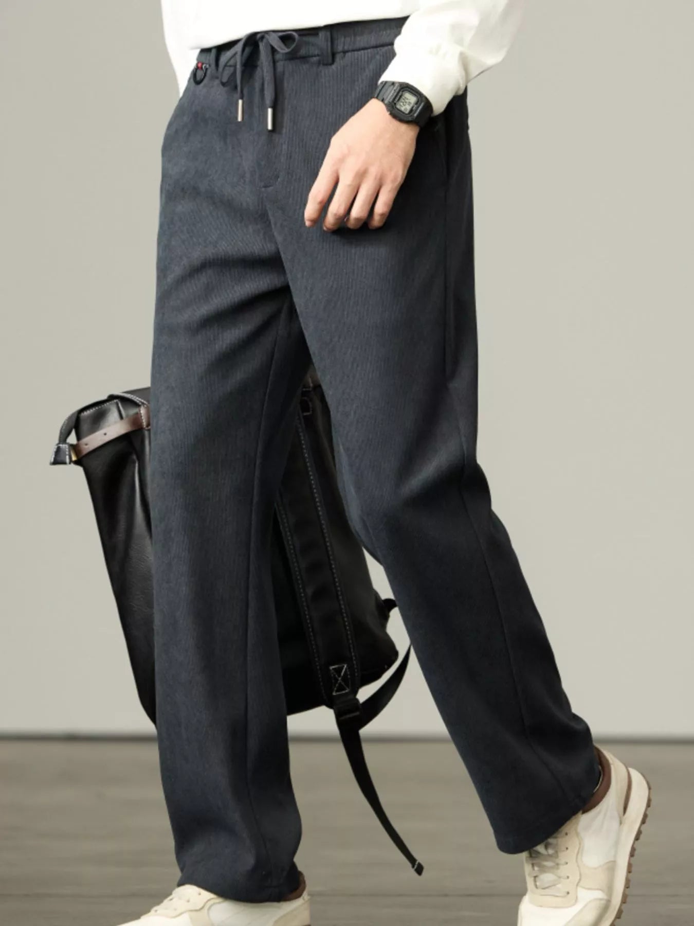 Straight-Leg Drawstring Sweatpants