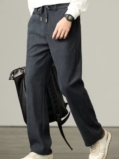 Straight-Leg Drawstring Sweatpants