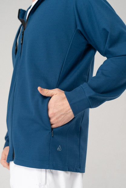 Fierce Hooded Jacket in dark grey, back view.