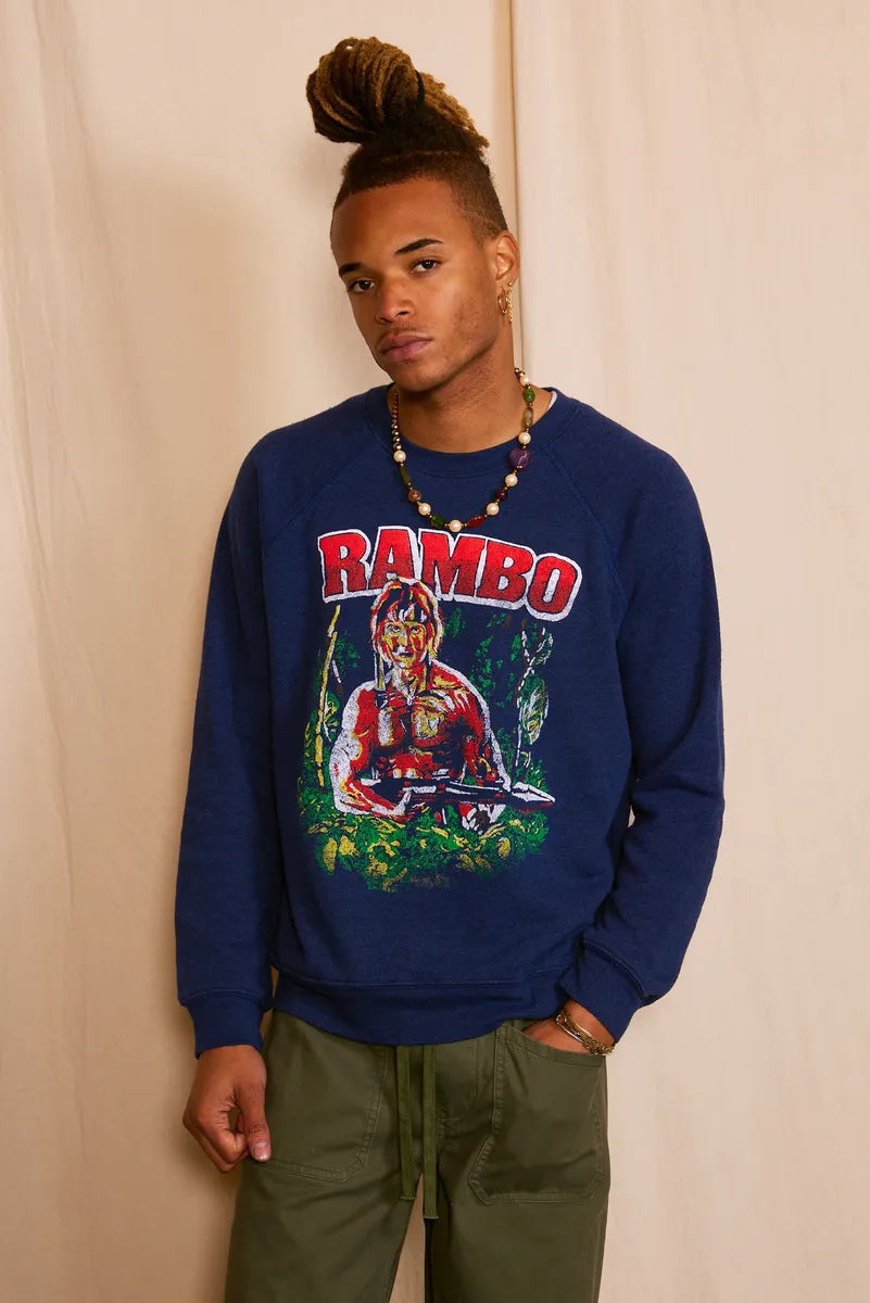 Rambo Fleece Sweatshirt in Recycled Cotton Blend