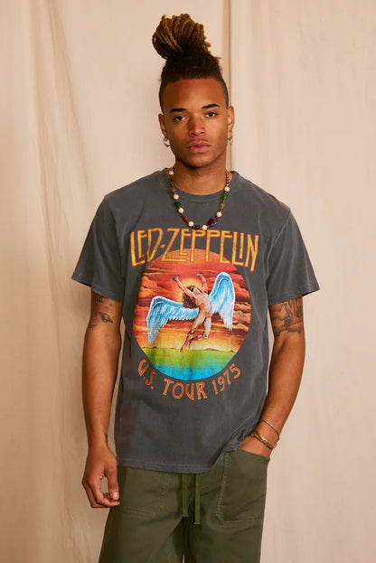 U.S Tour 1975 Vintage Gray Graphic Tee